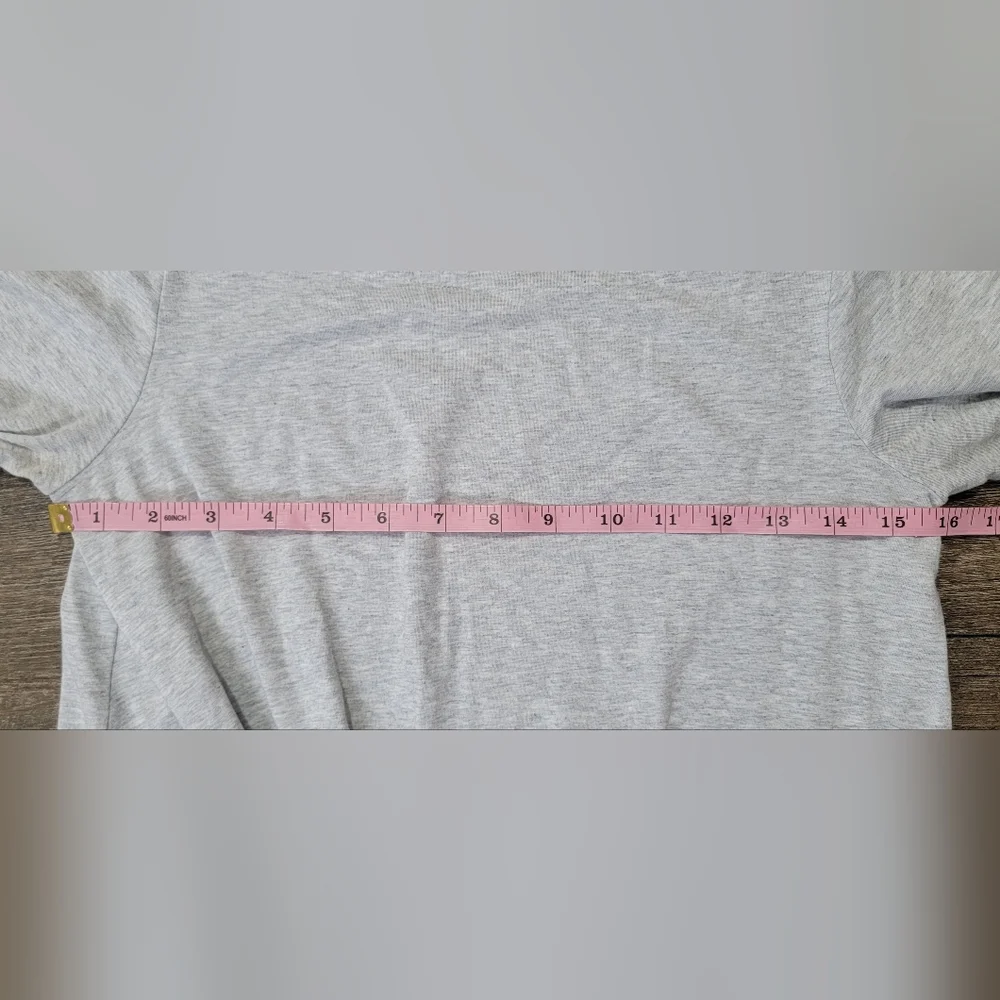 Lilly Pulitzer Maci Twist Front Top Women's S Grey 3/4 Sleeve Pima Cotton Stretc - Picture 10 of 13